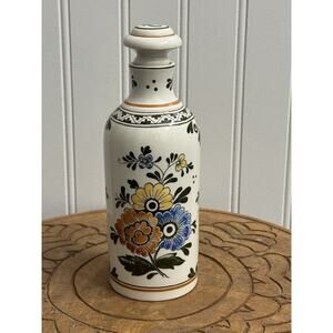 Vtg Villeroy Boch Alt Amsterdam Floral Vinegar Oil Bottle Cruet Kitchen Decor